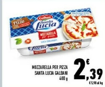 Conad Mozzarella santa lucia 400 g(ml) offerta