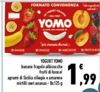 Conad Yogurt magro frutta 1000 g(ml) offerta
