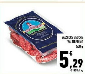 Conad Valtiberino salsicce secche offerta