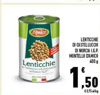 Conad Lenticchie di castelluccio di norcia igp montello offerta