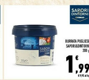 Conad Sapori & dintorni burrata pugliese offerta
