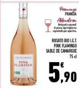 Conad Rosato bio igt pink flamingo sable de camargue offerta