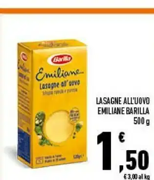 Conad Emiliane lasagne all'uovo 250 g(ml) offerta