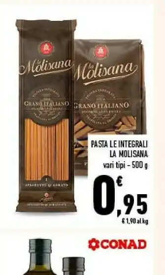 Conad Spaghetti integrali offerta