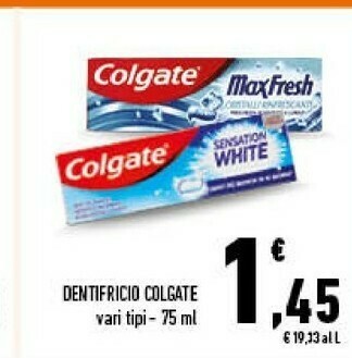 Conad Max white & protect dentifricio antiplacca 75 ml offerta
