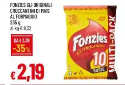 Galassia Fonzies gli originali croccantini di mais al formaggio offerta
