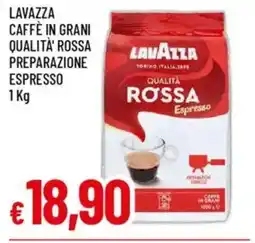 Galassia Lavazza caffè in grani qualita' rossa preparazione espresso offerta