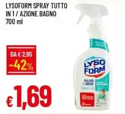 Galassia Lysoform spray tutto in 1/ azione bagno offerta