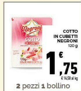 Conad Cotto in cubetti offerta