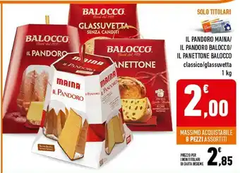 Conad Il pandoro maina offerta
