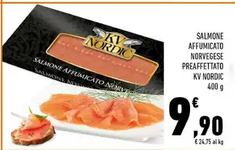 Conad Salmone affumicato norvegese preaffettato offerta