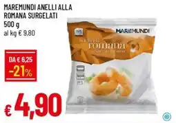 Galassia Maremundi anelli alla romana surgelati offerta