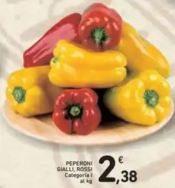 Spazio Conad Peperoni gialli, rossi categoria i al kg offerta