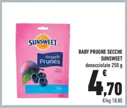 Conad BABY PRUGNE SECCHE SUNSWEET offerta
