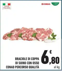 Conad Braciole di Coppa di Suino con osso offerta