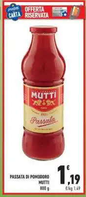 Conad PASSATA DI POMODORO MUTTI offerta