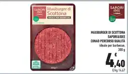 Conad MAXIBURGER DI SCOTTONA SAPORI&IDEE offerta