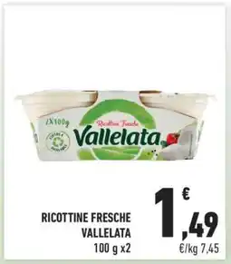 Conad Ricottine Fresche Vallelata offerta