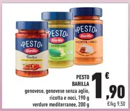 Conad Pesto Barilla offerta