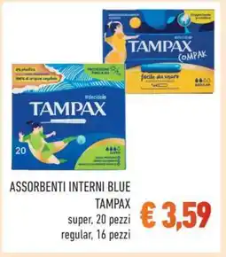 Conad ASSORBENTI INTERNI BLUE TAMPAX offerta