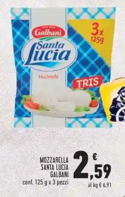 Conad Mozzarella santa lucia GALBANI offerta