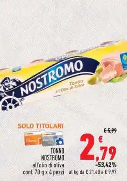 Conad Tonno Nostromo offerta