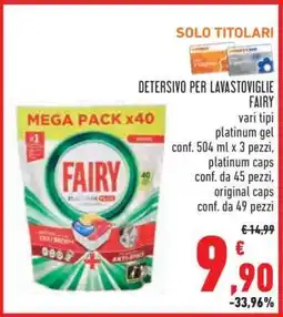 Conad DETERSIVO PER LAVASTOVIGLIE FAIRY offerta