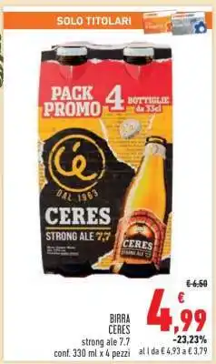 Conad Birra Ceres offerta