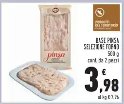 Conad BASE PINSA SELEZIONE FORNO offerta
