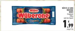 Conad Würstel di Suino Wüberone offerta