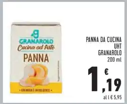 Conad Panna da Cucina UHT Granarolo 200 ml offerta