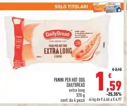 Conad PANINI PER HOT DOG DAILYBREAD offerta