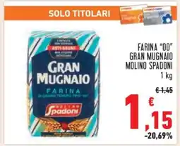 Conad Farina '00' Gran Mugnaio Molino Spadoni offerta
