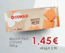 Conad Biscotti Petit offerta