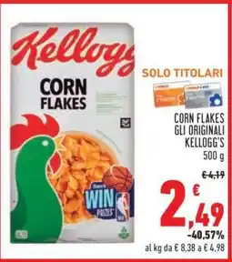 Conad Corn Flakes Gli Originali Kellogg's offerta