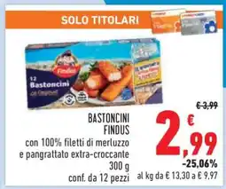 Conad BASTONCINI FINDUS offerta