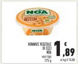 Conad HUMMUS VEGETALE DI CECI NOA offerta