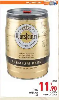 Conad Birra Warsteiner offerta
