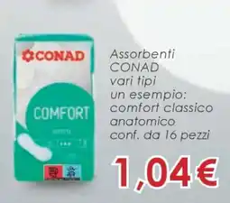 Conad Assorbenti CONAD offerta