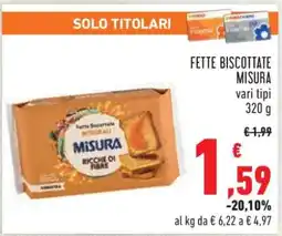 Conad Fette Biscottate Misura offerta