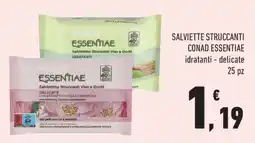 Conad SALVIETTE STRUCCANTI CONAD ESSENTIAE offerta