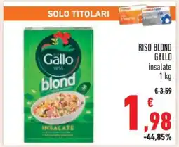 Conad Riso Blond Gallo offerta