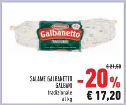 Conad Salame Galbanetto Galbani offerta