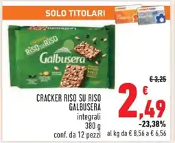 Conad Cracker Riso Su Riso Galbusera offerta
