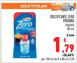 Conad DOLCIFICANTE ZERO ERIDANIA offerta