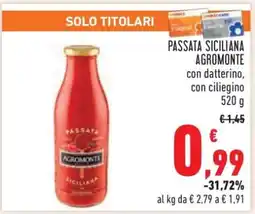 Conad Passata Siciliana Agromonte offerta