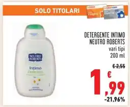 Conad DETERGENTE INTIMO NEUTRO ROBERTS offerta