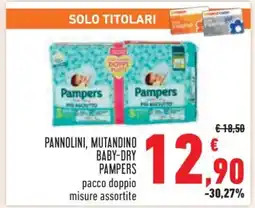 Conad PANNOLINI, MUTANDINO BABY-DRY PAMPERS offerta