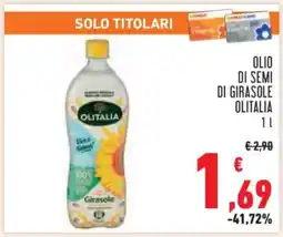 Conad Olio di Semi di Girasole Olitalia offerta