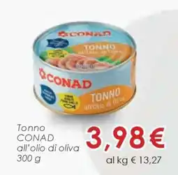 Conad Tonno CONAD all'olio di oliva 300 g offerta